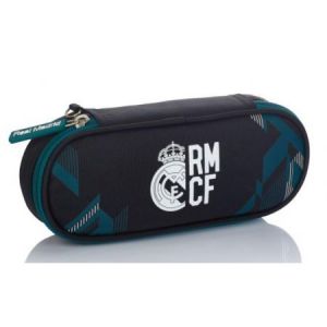 Piórnik kosmetyczka Astra Real Madrid, owalna, 1 zamek,